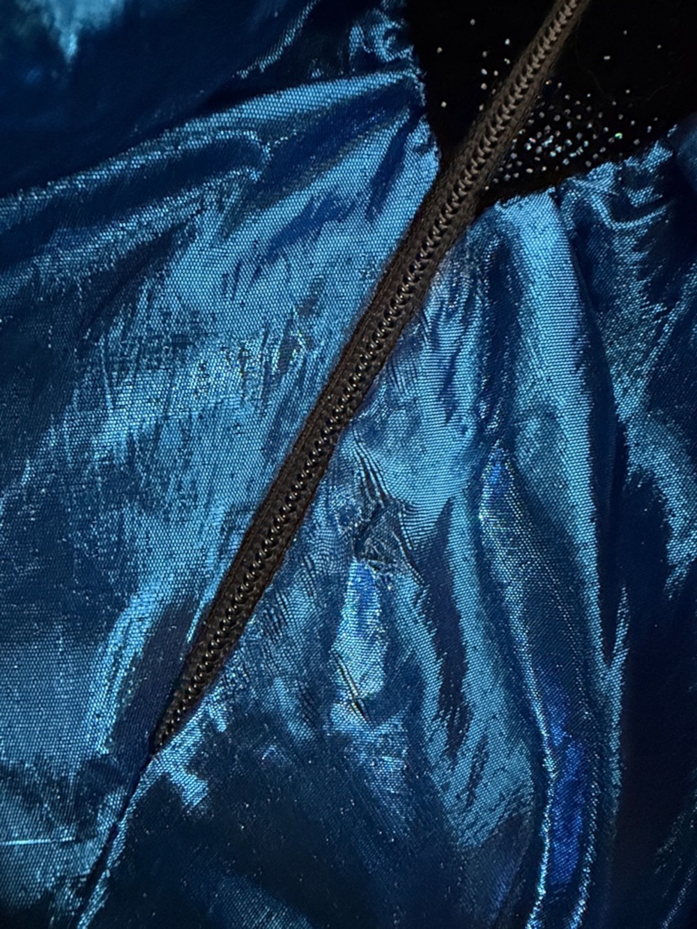 Vintage Black and Electric Blue Strapless Prom Dress - Picture 11 of 13